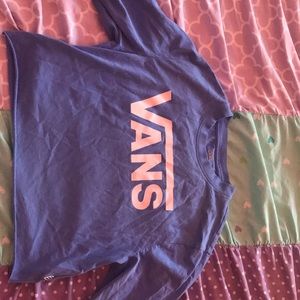 A vans cropped long sleeve shirt.